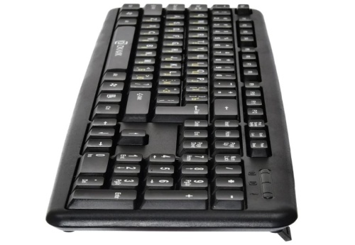 Клавиатура Oklick 130M <чёрная/классическая/107кл/мембранная/USB>