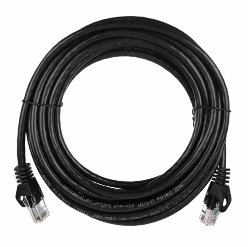 Патч-корд UTP кат. 5e,  5.0м CU/медь 24AWG ACD черный ( ACD-LPU5C-50B)