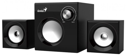 Колонки 2.1 Genius SW-2.1 370 <чёрные/2x1+6Вт/дерево>