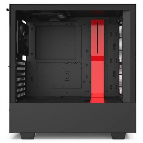 Корпус NZXT H510 CA-H510i-BR черный/красный без БП ATX 2x120mm 1xUSB3.0 1xUSB3.1 audio bott PSU