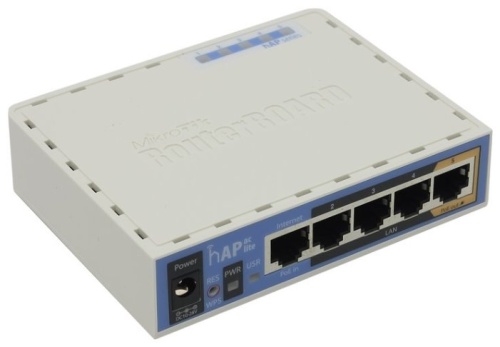 Маршрутизатор MikroTik hAP ac Lite (RB952Ui-5ac2nD) (802.11ac 150Mbps/5x100 Eth/2.4+5.0GHz/MIMO 2x2)