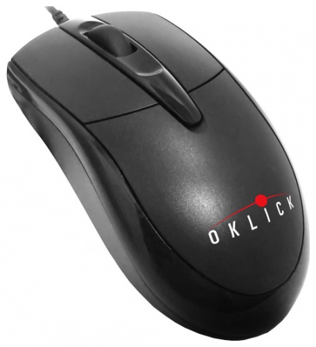 Мышь Oklick 125M <провод/1200dpi/2 кнопки/1.5м/USB/59x118x38мм/черный>