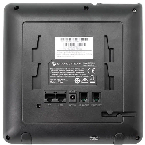 Телефон VoIP Grandstream GXP1615 (SIP/LCD(ч/б)/3 строки/WAN/LAN/PoE/БП)