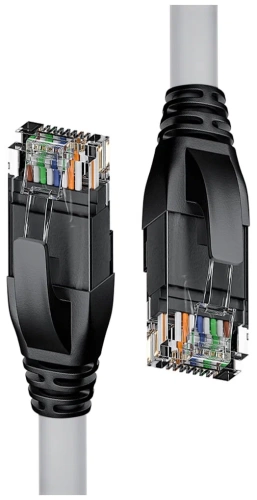 Патч-корд UTP кат. 5e,  1.0м CU/медь 24AWG ACD черный (ACD-LPU5C-10B)