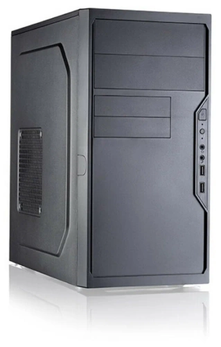 Корпус mATX FoxLine FL-733-FZ450R (Black/450W(120mm)/2x5.25"/5x3.5"/2x2.5"/2xUSB2.0)