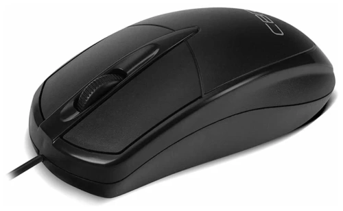 Мышь CBR CM 121 (оптическая/1000dpi/3 кнопки/черный/USB/кабель 2м)
