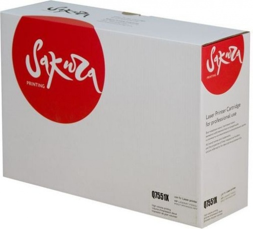 Тонер-картридж HP Q7551X к LJ P3005, рес. 13000 стр. (Совм.) Sakura
