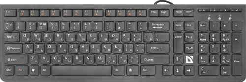 Клавиатура Defender UltraMate SM-530 <провод/104кл.+4кл.мультимедиа/низкопрофильная/1.5м/USB/черный>