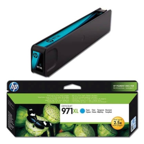 Картридж HP CN626AE (№971XL, cyan) к Officejet x451dw; рес. 6600 стр. (5%)