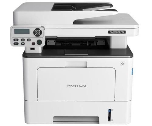 МФУ лаз. A4 Pantum BM5100ADN <40стр-мин/первая 6.9сек/1200dpi/DADF/Duplex/USB/LAN/белый-серый>