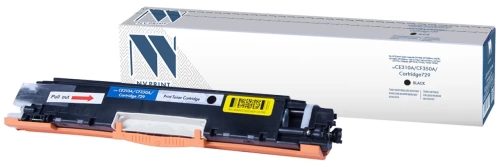 Тонер-картридж HP CE310A/CF350A/Canon729 Black к CP1012/CP1025/M175, рес. 1200 стр. (Совм) NV-Print