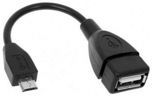 Кабель USB 2.0A - USB micro-B соединитель, 15 см,черный, Gembird (A-OTG-AFBM-001) Кабель USB 2.0A - USB micro-B соединитель, 15 см,черный, Gembird (A-OTG-AFBM-001)