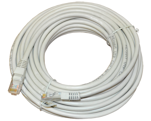 Патч-корд UTP кат. 5e, 10м NetLan серый (EC-PC4UD55B-100-GY-10)