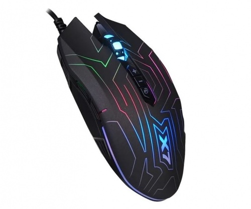 Мышь A4 X-77 черный оптическая (2400dpi) USB (8but)