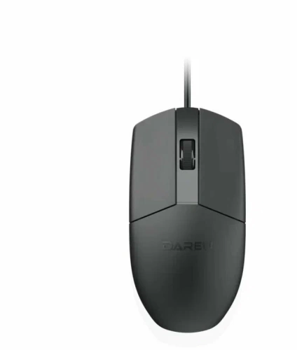 Мышь Dareu LM103 Black <проводная USB 1.58м/1200dpi/3 кнопки/118x61x38мм/черный>