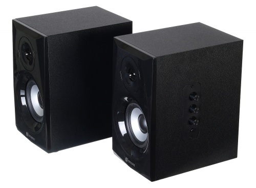 Колонки 2.0 Oklick OK-166 BT <40Вт (2x20Вт)/сигнал/шум/70 дБ/Bluetooth/MDF/пластик/3кг/черный>