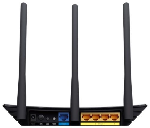 Маршрутизатор TP-Link TL-WR940N 450M <802.11n 450Mbps/2.4GHz/20dBm/MIMO/4x100Mbps/1xWAN/VPN/3x5dBi несъемные>