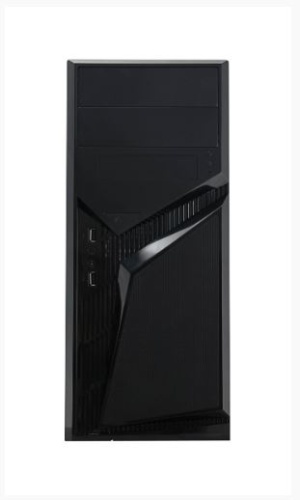 Корпус PowerCool S1007EBK-8525 2*USB 2.0,Соленойдный замок