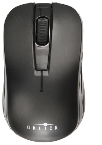 Мышь Oklick 445MW <оптическая/1200dpi/3кнопки/беспроводная/черный/1xAA/USB>