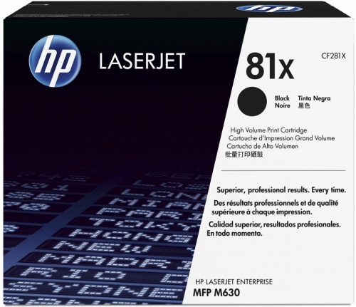 Тонер-картридж HP CF281X к LJ M605n/605dn/606dn/606X, Black, ресурс 25000 стр. (5%) <оригинал>