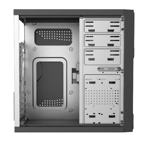 Корпус mATX FoxLine FZ-053-SX450R (Black/450W/2x5.25"/2x3.5"+1x2.5"/2xUSB2.0)