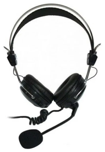 Наушники A4 HS-7P <накладные/черный/20Гц-20КГц/2.5м>