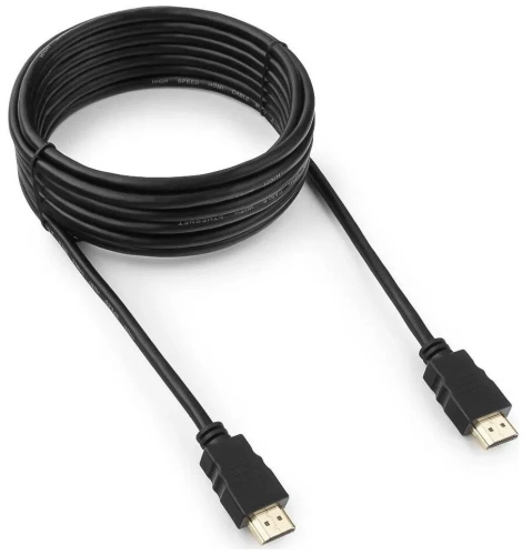 Кабель HDMI - HDMI соединитель 1,5м,позол.разъемы,экран,чёрный Гарнизон (GCC-HDMI-1.5M)