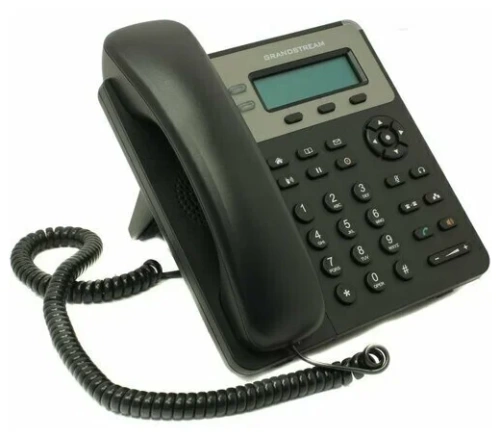 Телефон VoIP Grandstream GXP1615 (SIP/LCD(ч/б)/3 строки/WAN/LAN/PoE/БП)
