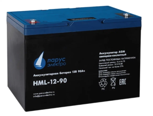 Батарея аккумуляторная 12V/9Ah Парус Электро HML-12-9 (151x65x94мм/2.9kg/12лет/разряд 20ч/макс ток заряда 3.6A/макс ток разряда 135A 5сек) Батарея аккумуляторная 12V/9Ah Парус Электро HML-12-9 (151x65x94мм/2.9kg/12лет/разряд 20ч/макс ток заряда 3.6A/макс ток разряда 135A 5сек)