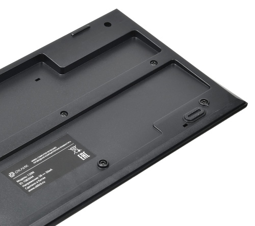 Клавиатура Oklick 120M <чёрная/Standard/105кл/1.35м/USB>