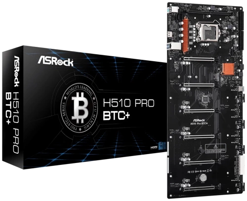 Мат.плата 1200 H510 PRO BTC+ Asrock (1xDDR4/1xM.2/6xPCI-Ex16(16-1-1-1-1-1)/HDMI) встроенный синхронизатор БП, возможность использования без райзеров. Мат.плата 1200 H510 PRO BTC+ Asrock (1xDDR4/1xM.2/6xPCI-Ex16(16-1-1-1-1-1)/HDMI) встроенный синхронизатор БП, возможность использования без райзеров.