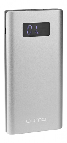 PowerBank Qumo PowerAid P10000 QuickCharge3.0 (10000mAh/2xUSB 2.5A/microUSB+Type-C/под алюминий)
