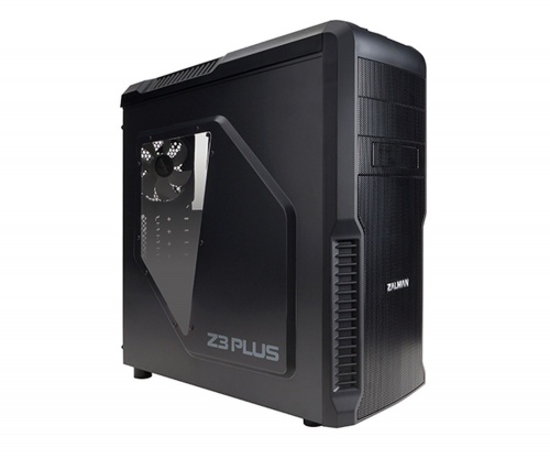 Корпус ATX Zalman Z3 Plus <black/без БП/2х5,25"/4x3,5"/1x2,5"/1xUSB3.0/fan 4x120mm/slot 120mm>