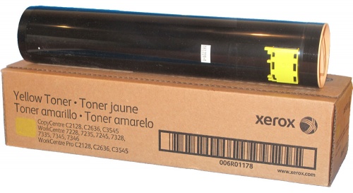 Тонер-картридж Xerox 006R01178 Yellow к WC 7228/C2128, рес. 16000 стр. <оригинал>