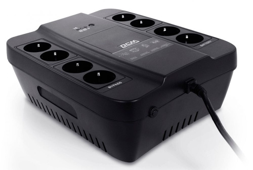 ИБП PowerCom SPD-650N (390W/AVR/1x12В-7Ач/8 schuko/черный) ИБП PowerCom SPD-650N (390W/AVR/1x12В-7Ач/8 schuko/черный)