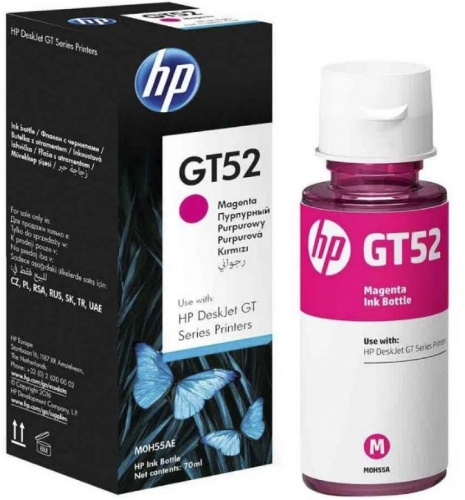Чернила HP M0H55AE (GT52, Magenta) для DeskJet GT 5810/ 5820, 8000стр., 70мл (ориг)