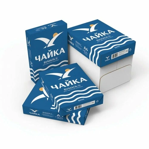 Бумага офисная A4 Чайка, 80 г/м2, 162% CIE, 500 листов