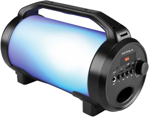 Аудиомагнитола Supra BTS-655 черный 15Вт/MP3/FM(dig)/USB/BT/microSD