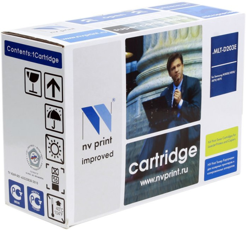 Тонер-картридж Samsung MLT-D203E для SL-M3820D/SL-M3820ND/SL-M4020NX, рес.10000 стр. (Совм) NV-Print
