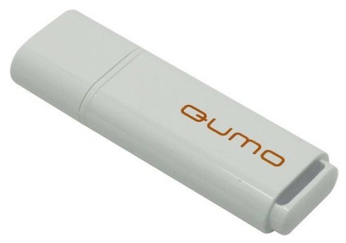 Флеш диск USB2.0 64Gb QUMO Optiva 01 White <белый/пластик/колпачок>
