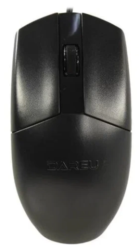 Мышь Dareu LM103 Black <проводная USB 1.58м/1200dpi/3 кнопки/118x61x38мм/черный>