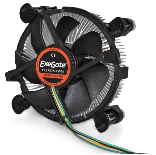 Вентилятор Soc 115x/775 ExeGate EЕ97378-PWM (Al+Cu/92mm/1200-2600rpm/11-24dB/4pin/95W) Вентилятор Soc 115x/775 ExeGate EЕ97378-PWM (Al+Cu/92mm/1200-2600rpm/11-24dB/4pin/95W)
