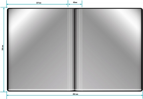 Папка Бюрократ 80 файлов А4 черная BPV80BLCK