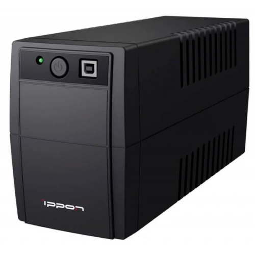 ИБП  650VA/360W Ippon Back Basic S Euro (AVR/1x12V-7Ah/3xEuro/5min(200W)/USB/черный)