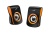 Колонки 2.0 Genius SP-Q180 Orange <2x3Вт/USB-power/Jack 3.5"/1.2м/регулятор громк/черный-оранжевый>