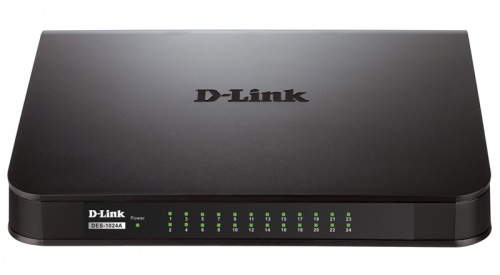 Коммутатор 24-port 100Mbps D-Link DES-1024A/E1B <пластик/настольный>