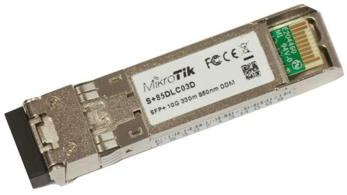 Трансивер SFP+ Mikrotik S+85DLC03D (Multi Mode/Dual LC/300м/850нм/10Gbit)
