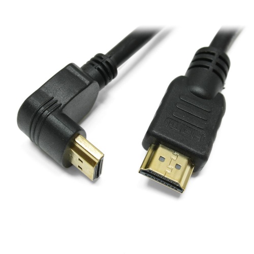 Кабель HDMI - HDMI соединитель 1,8м,v1.4,углов. разъем,позолоч.контакты,экран,чёрный,Gembird (CC-HDMI490-6) Кабель HDMI - HDMI соединитель 1,8м,v1.4,углов. разъем,позолоч.контакты,экран,чёрный,Gembird (CC-HDMI490-6)