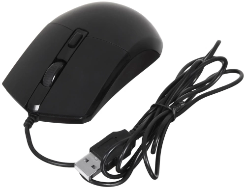Мышь Oklick 207M <оптическая/2400dpi/3кн/черная/USB/1.5м>