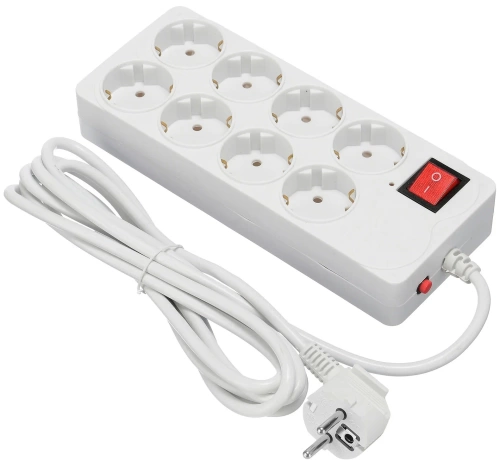 Сетевой фильтр 3,0м Buro 800SH-3-W (8 розеток/белый) Сетевой фильтр 3,0м Buro 800SH-3-W (8 розеток/белый)